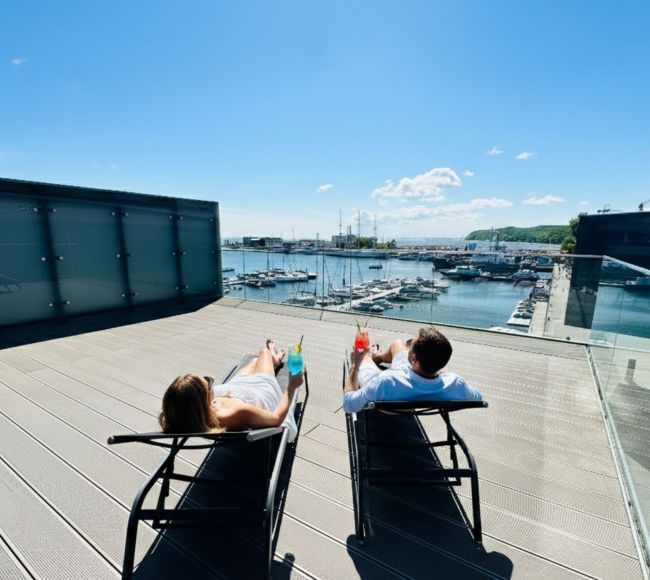 Apartament Faltom 26 Yacht Park z tarasem